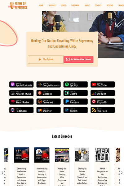 Frame of reference podcast website